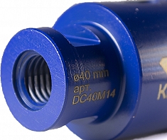 Хвостовик коронки алмазной по керамограниту Keos Professional Vacuum Brazed M14 40 мм