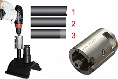 Применение скребка под дрель для полиэтиленовых труб Rotorica T32 Применение скребка под дрель для полиэтиленовых труб Rotorica T32