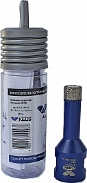 Упаковка коронки алмазной по керамограниту Keos Professional Vacuum Brazed M14 12 мм