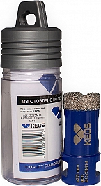 Упаковки коронки алмазной по керамограниту Keos Professional Vacuum Brazed M14 25 мм